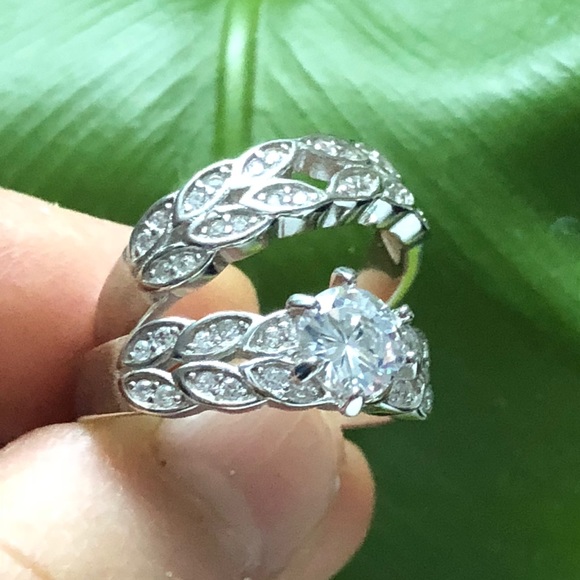 Sterling silver White Topaz Rings - Picture 4 of 8